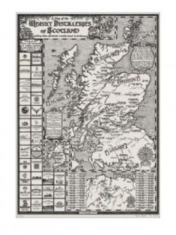 Map of the Whisky Distilleries of Scotland