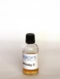 A bottle of Milroys Single Cask Peated Malt 5 years old