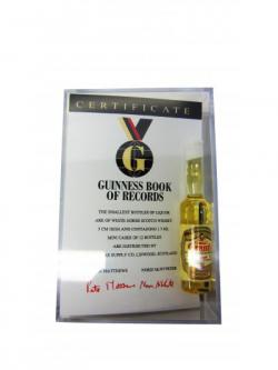 Multiple Distillery Packs Worlds Smallest Whisky Bottle Certificate