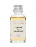 A bottle of Penderyn Myth Sample Single Malt Welsh Whisky