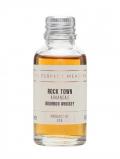 A bottle of Rock Town Bourbon Whiskey Sample