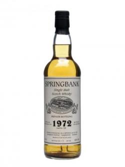 Springbank 1972 / 30 Year Old / Cask #759