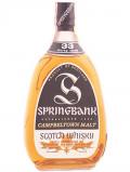 A bottle of Springbank 33 Year Old / Bot.1980s Campbeltown Whisky