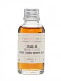 A bottle of Stagg Jr. Bourbon Sample Kentucky Straight Bourbon Whiskey
