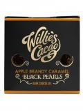 A bottle of Willie's Cacao Black Pearls / Apple Brandy Caramel / 150g