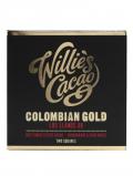 A bottle of Willie's Cacao Colombian Gold / (88%) Dark Chocolate / 80g