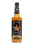 A bottle of Seagram's 5 Star Rye Rye Whisky