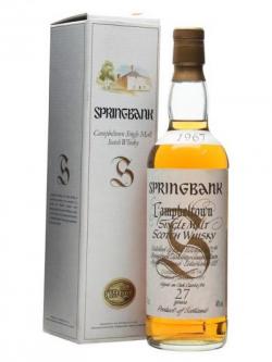 Springbank 1967 / 27 Year Old Campbeltown Single Malt Scotch Whisky