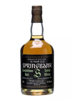 Springbank 1973 / 18 Year Old / Rum Butt Campbeltown Whisky