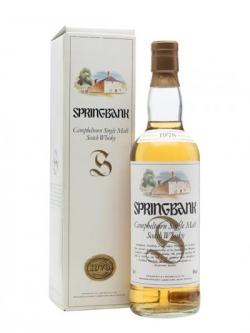 Springbank 1978 Campbeltown Single Malt Scotch Whisky