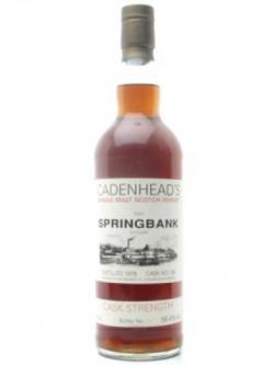 Springbank 1978 / Sherry Cask Campbeltown Single Malt Scotch Whisky