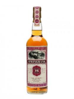 Springbank 1993 / 16 Year Old / Old Train Line / J Wiebers Campbeltown Whisky