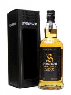 Springbank 2001 / 1st Batch / OB Campbeltown Single Malt Scotch Whisky