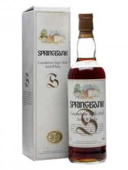 Springbank 25 Year Old / Sherry Cask / Bot.1990s Campbeltown Whisky