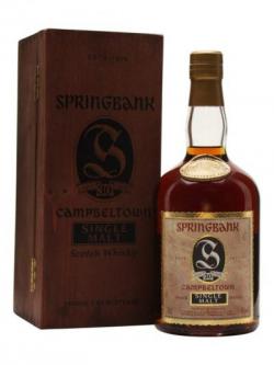 Springbank 30 Year Old / Sherry Cask / Bot.1990s Campbeltown Whisky