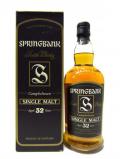 A bottle of Springbank Campbeltown Single Malt 32 Year Old