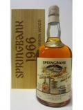 A bottle of Springbank Local Barley Cask 488 1966 31 Year Old