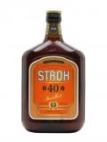 A bottle of Stroh '40' Austrian Rum