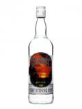 A bottle of Sunset Very Strong Rum