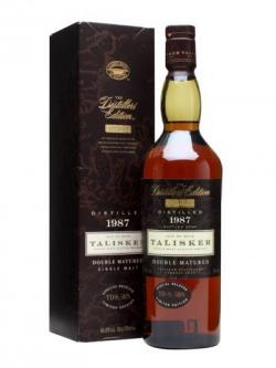 Talisker 1987 / Distillers Edition Island Single Malt Scotch Whisky