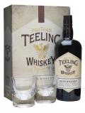 A bottle of Teeling Small Batch Whiskey / 2 Glasses Gift Pack