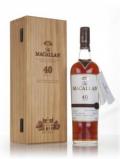 A bottle of The Macallan 40 Year Old 2016 Release