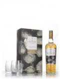 A bottle of The Macallan Gold - 1824 Series Gift Pack with 2x Glasses