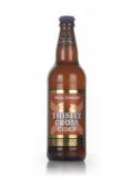 A bottle of Thistly Cross Ginger Cider