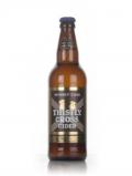 A bottle of Thistly Cross Whisky Cask Aged Cider