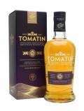 A bottle of Tomatin 15 Year Old Highland Single Malt Scotch Whisky