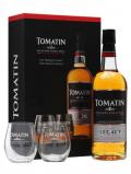 A bottle of Tomatin Legacy + 2 Glasses / Gift Pack Highland Whisky