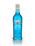 A bottle of Trojka Blue