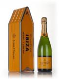 A bottle of Veuve Clicquot Brut Yellow Label - Ibiza Clicquot Arrow