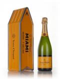 A bottle of Veuve Clicquot Brut Yellow Label - Miami Clicquot Arrow