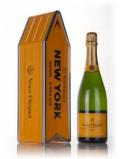 A bottle of Veuve Clicquot Brut Yellow Label - New York Clicquot Arrow