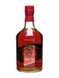 A bottle of VXO Rum 7 Year Old