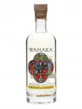 A bottle of Wahaka Reposado con Gusano Mezcal