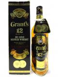 A bottle of William Grant S Deluxe Scotch 12 Year Old
